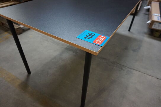 Norr spisebord - sort 200x90 cm 