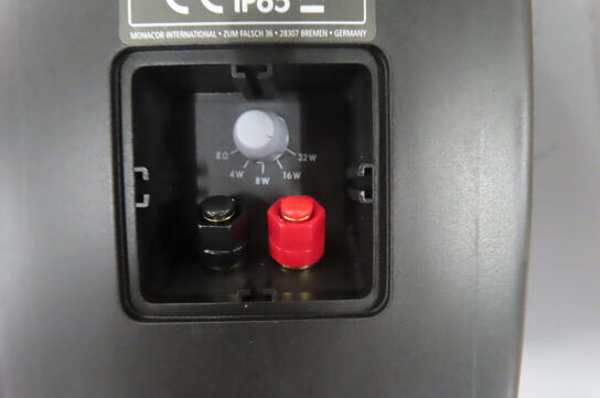 4 stk. Højtalere MONACOR WALL-06T/SW