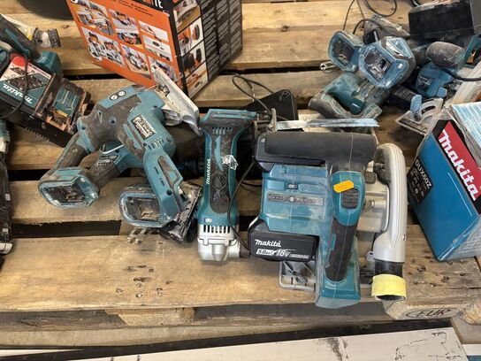 5 stk. elværktøj MAKITA 