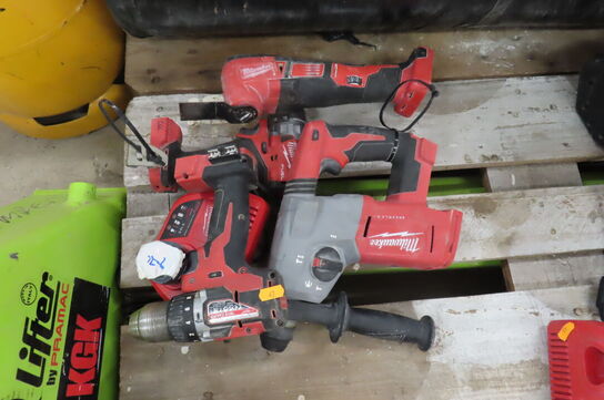 4 stk. elværktøj MILWAUKEE 