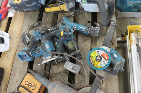 6 stk. elværktøj MAKITA 