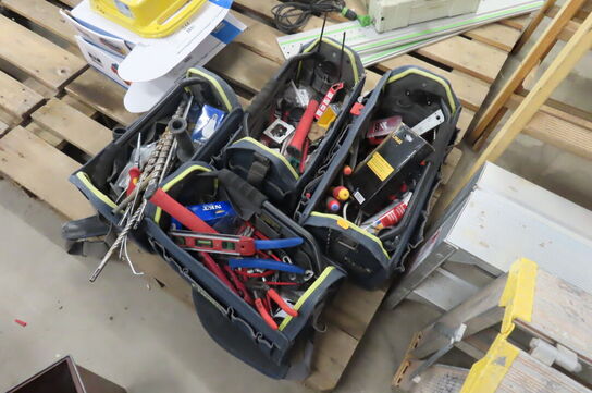 4 stk. Værktøjskasser med indhold