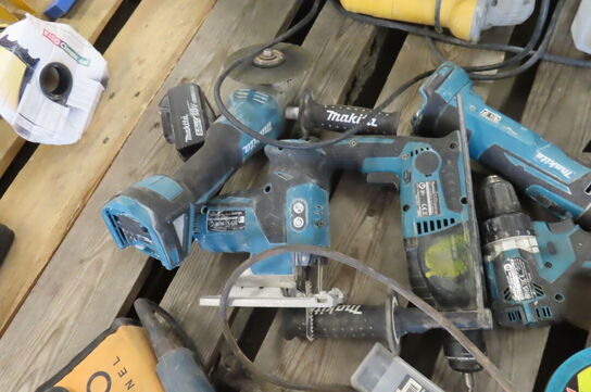 6 stk. elværktøj MAKITA 