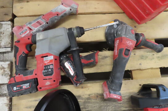 4 stk. elværktøj MILWAUKEE 