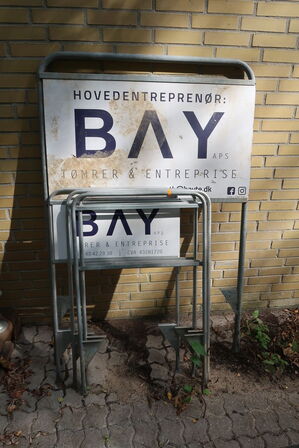 5 stk. Byggepladsskilte