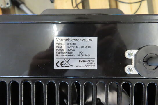 3 stk. Varmeblæsere