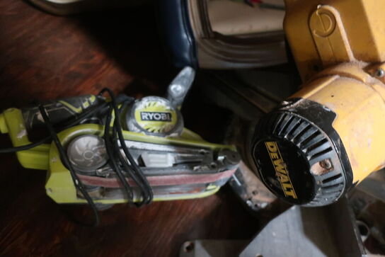 DeWalt kapsav og Ryobi båndsliber DEWALT