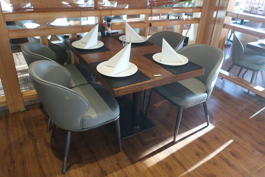 3 borde og 12 nye stole