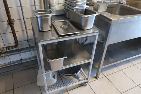 Dobbelt vaskebord uden armatur