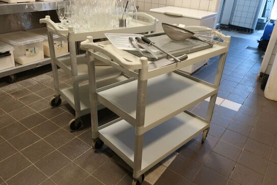 To rulleborde med indhold