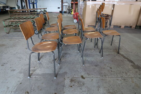 16 stk. retro skolestole