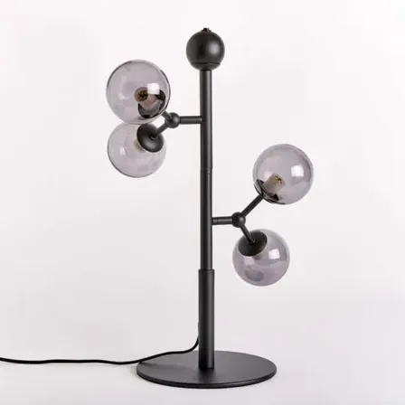 Halo design atom bordlampe smoke sort 52 cm(ubrugt)