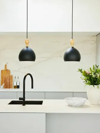 Halo design dueodde ø39 sort pendel(ubrugt)