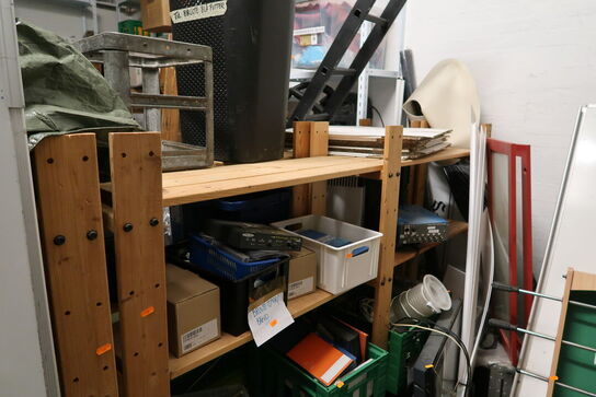 4 fag lagerreoler uden indhold