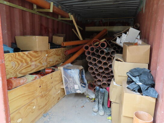 20" skibscontainer med indhold
