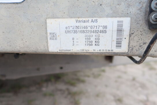 Maskintrailer VARIANT 3516b3