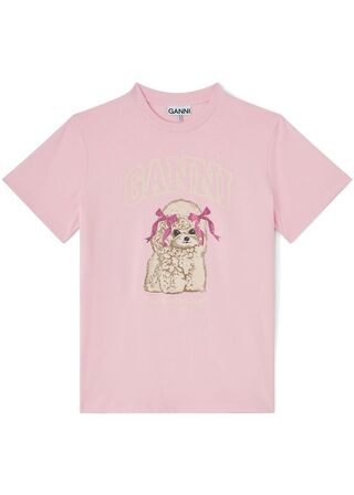 Basic Cotton Jersey Cute Animals GANNI Str.: S