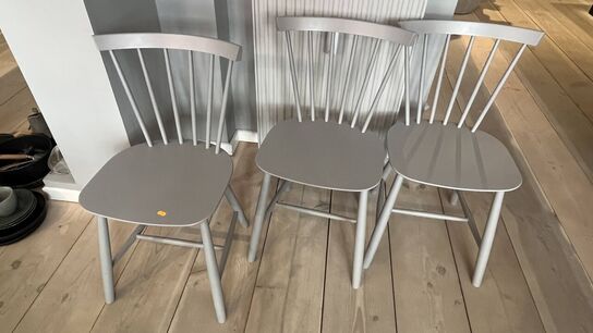 3 Grå Stole KVIST FDB Møbler