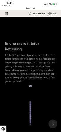 BORA Induktionskogeplade med sug