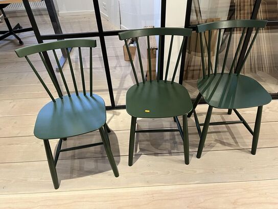 3 Grønne Stole KVIST FDB Møbler