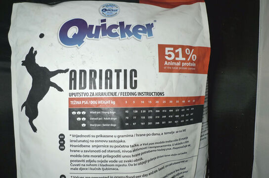 7kg hundefoder, Quicker, Adriatic adult