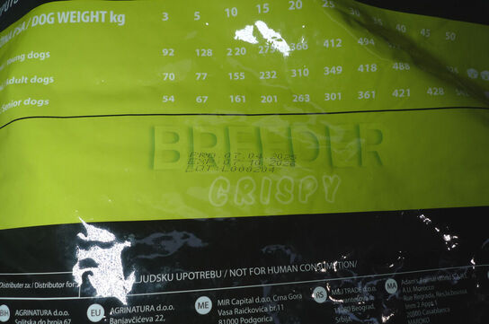 10kg hundefoder, Quicker Breeder crispy adult