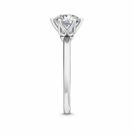 Solitaire hvidguld ring