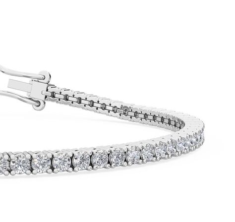 Tennis armbånd i hvidguld med 3,02 carat i 14 kt