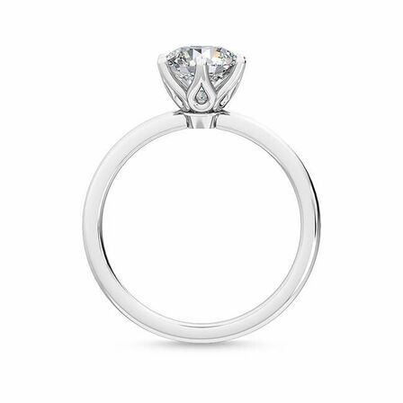 Solitaire hvidguld ring