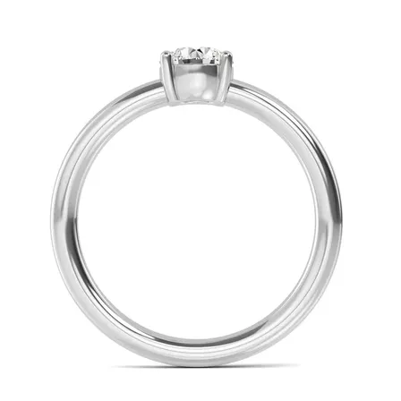 Solitaire hvidguld ring