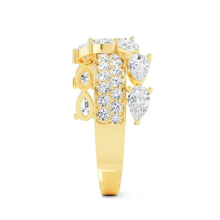 Flot diamantring med 2,07 carat