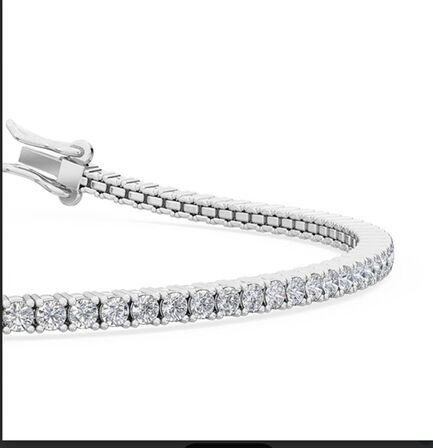 Tennis armbånd 2 carat 14 k