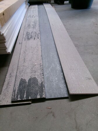 4 stk. eternit/fibercement plader