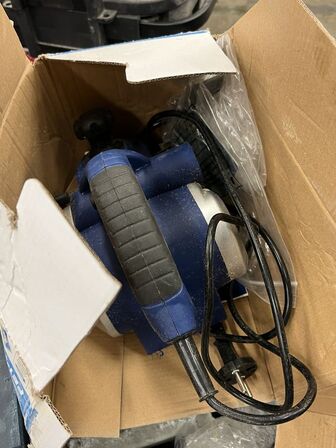 8 stk. El værktøj, Gasvarmer, div. batterisæt