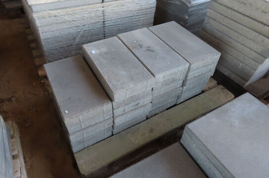 3 paller med betonfliser