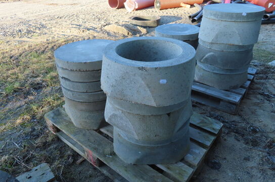 Diverse dele til kloakbrønd
