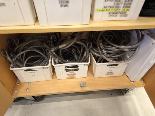 Skab med udstyr til faldsikring