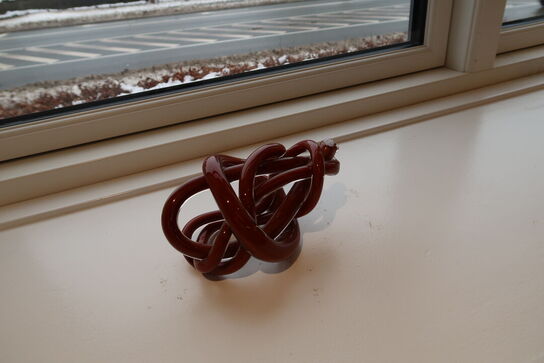 3 stk. krukker samt skulptur