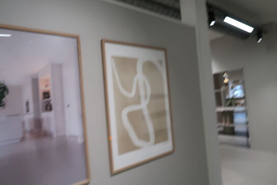 3 stk. indrammede plakater