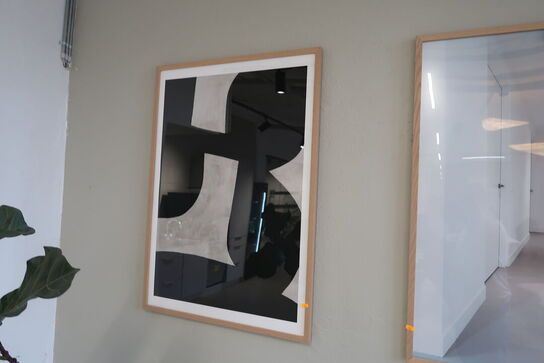 2 stk. indrammede plakater