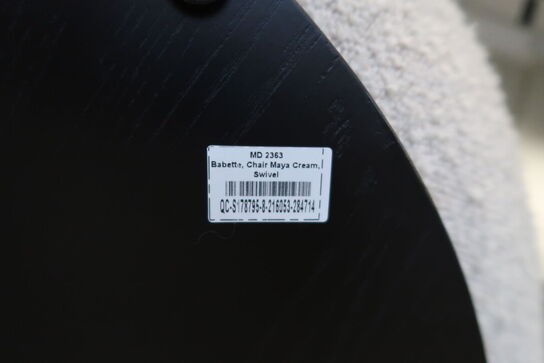 Loungestol BABETTA Chair Maya Cream Swivel