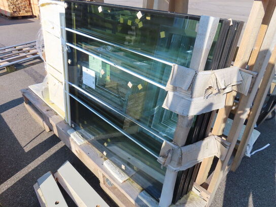 6 stk vinduesrammer samt glas