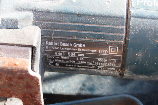 Stiksav BOSCH samt 4 tomme kasser