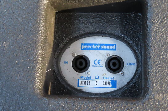 2 stk højtaler inkl flightcase