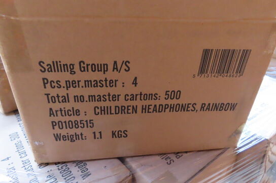 Ca 60 kasser høretelefoner KIDDIO