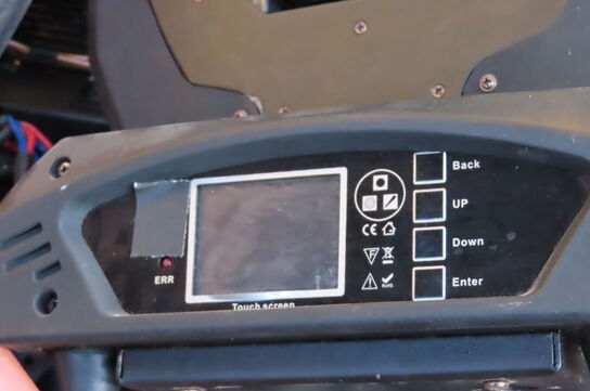 Kasse med lamper samt reservedele