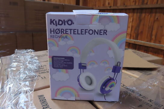 Ca 60 kasser høretelefoner KIDDIO
