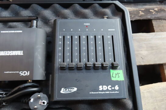 DMX controller samt trådløs reciever til lysstyring