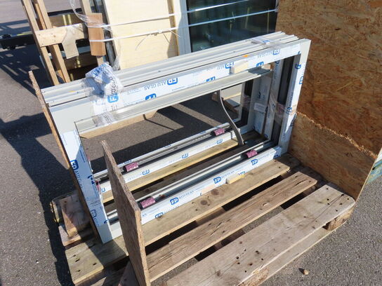 6 stk vinduesrammer samt glas