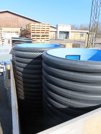 5 stk store pvc rør